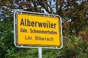 Ortseingangsschild Alberweiler