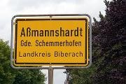 Ortseingangsschild Aßmannshardt