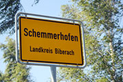 Ortseingangsschild Schemmerhofen